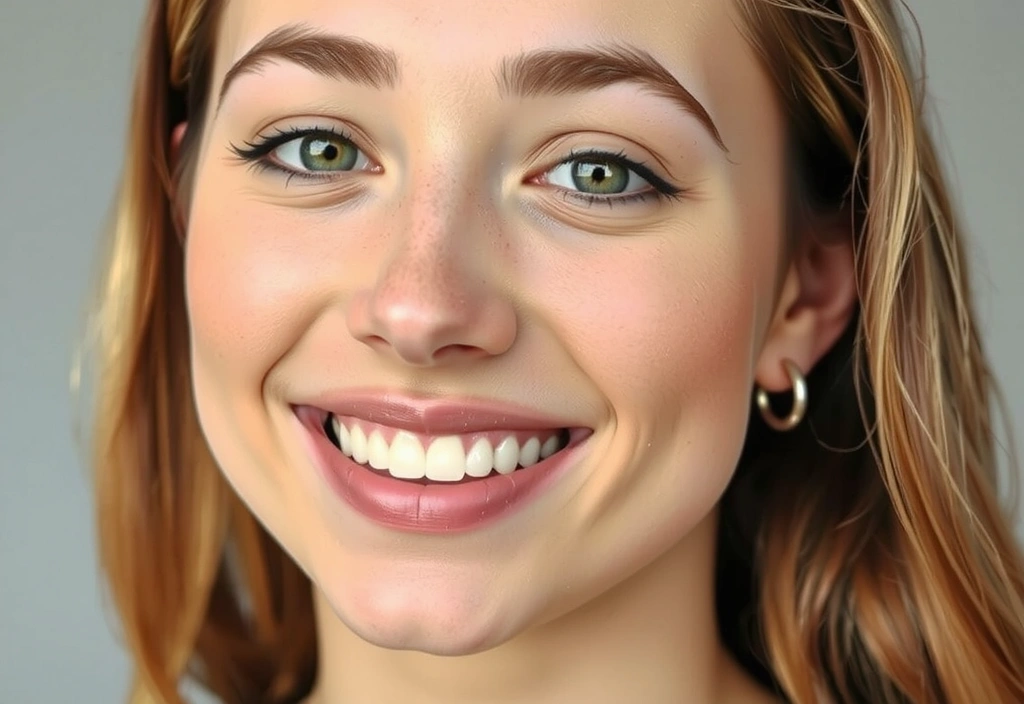 Piel radiante y sana de una joven